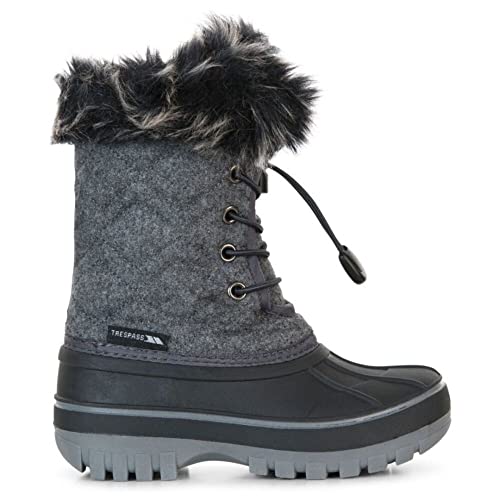 Trespass Childrens/Kids Aine Snow Boots (3 Little Kid) (Gray) #TOP2