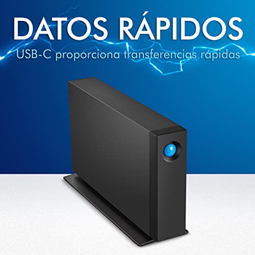LaCie d2 Professional 8TB — USB‑C Disco duro externo de sobremesa, para Mac y Windows — incluye Rescue Data Recovery - imagen 4
