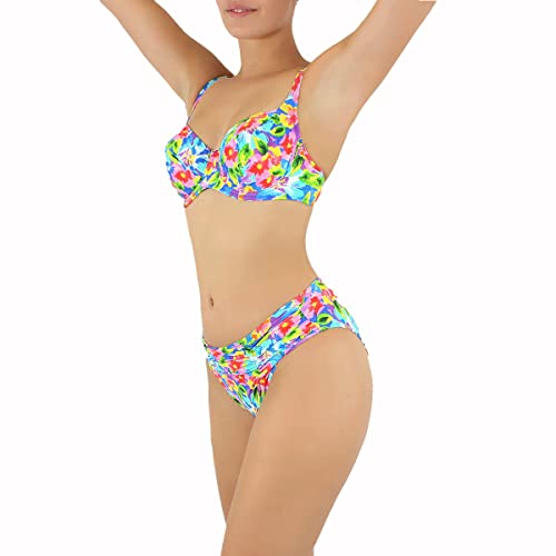 Culotte drapée Maddalena bleu Janine Robin pour vos vacances au soleil - 2