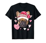 Nain de jardin en forme de bouledogue français avec cœurs T-Shirt