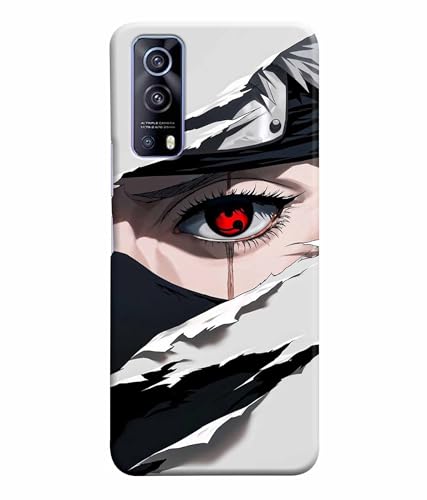 Image of Red Eyes Printed Hard Back Case Cover & Compatible for Vivo iQOOZ3 5G / Vivo Z3 5G (Multicolor) - D1811