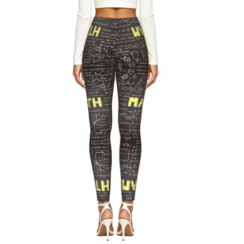 Leggings de matemáticas para mujer pantalones suaves de gimnasio y senderismo 3