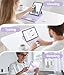 Harvopu for iPad 10th/11th Generation A16 Case with Keyboard, 360 Rotation Detachable Cover with Pencil Holder, Multi-Touch Trackpad, 7 Colors Backlit Keyboard for iPad (A16)/10th Gen (Light Purple)