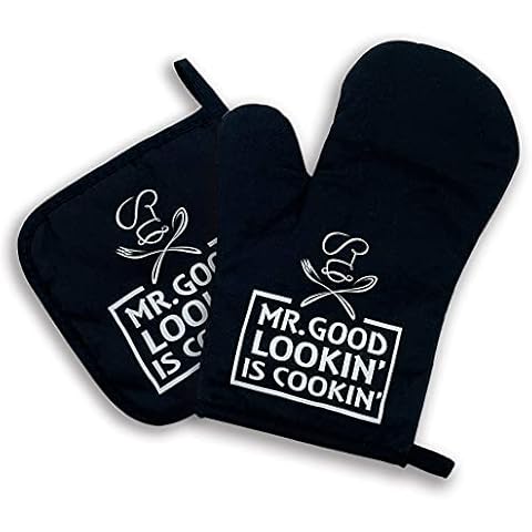 Mr.Good Lookin' Cookin' Oven Mitts Set Cover