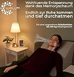 WELL B4 Ergonomisches Lesekissen für Bett und Sofa – Bequemes Rückenkissen mit Memory Foam – Verwendbar als Reflux Kissen, Keilkissen Bett, Bettkissen Rückenlehne im Sitzen und Liegen, GRAU