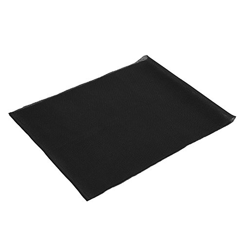 Richer-R Speaker Grill Cloth, 1.4m x 0.5m Fabric Dustproof Protective Cloth Cover Stereo Audio Speaker Mesh Grill Cloth Black/Brown/Gray(Black)