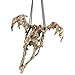 Design Toscano JQ9661 Suspending Death Gothic Skeleton Hanging Sculpture, Faux Bone Finish, 11 Inch