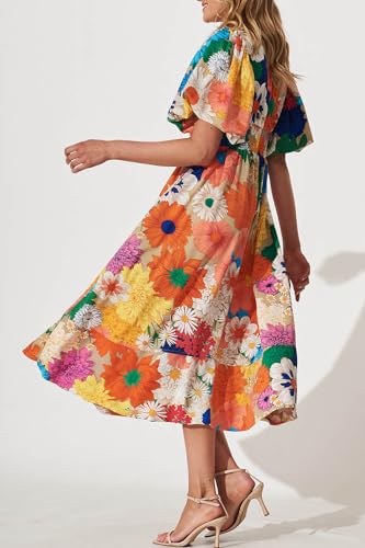 Image of Maxigerui Women's Summer Floral Maxi Dress Spring Wedding Guest Dress 2026