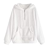 ZAFUL Women's Sherpa Half Zip Pullover Fleece Plaid Leopard Cropped Sweatshirts