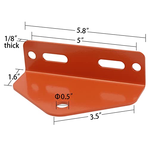 Universal Towing Hitch Kit 3/4" Zero Turn Mower Hitch And 1/2" Magnetic Lawn Mower Trailer Hitch Pin (Combo Pack Green Orange) #TOP5