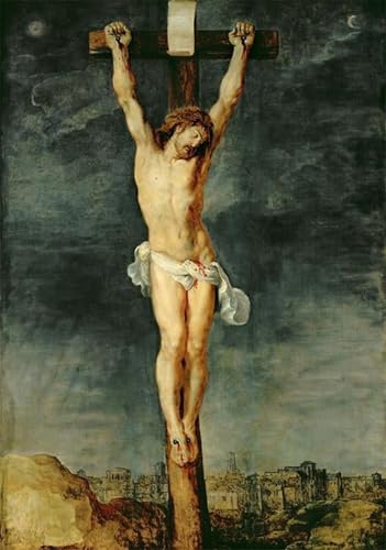 Le Christ en croix de Pierre Paul Rubens peinture pour décoration salon chaleureuse