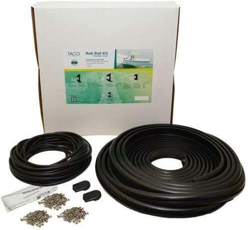 Taco Flex Vinyl Rub Rail Kit 1 7/8 x 70' Black with Black Insert
