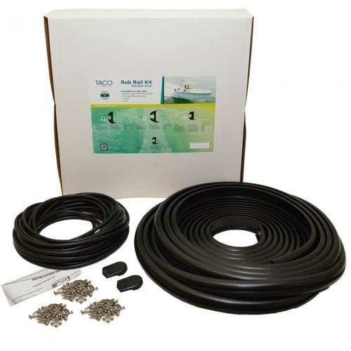 Taco Flex Vinyl Rub Rail Kit 1 7/8 x 70' Black with Black Insert