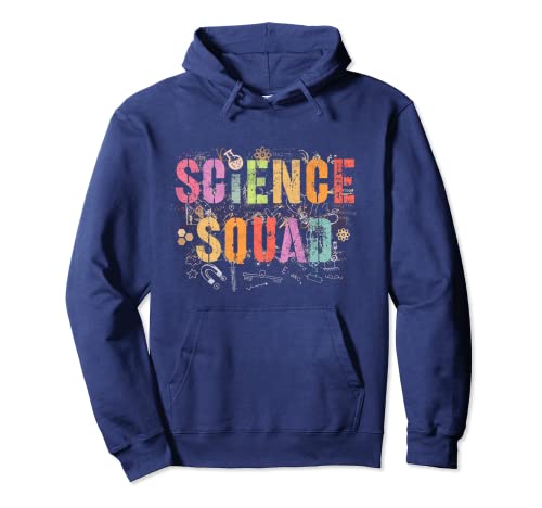 Vintage SCIENCE SQUAD School Competition Teacher STEM Vibes Pullover Hoodie