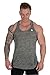 YoungLA Mens Stringer Gym Tank Top Muscle Bodybuilding Powerlifting 302 (Sage Black, Large)
