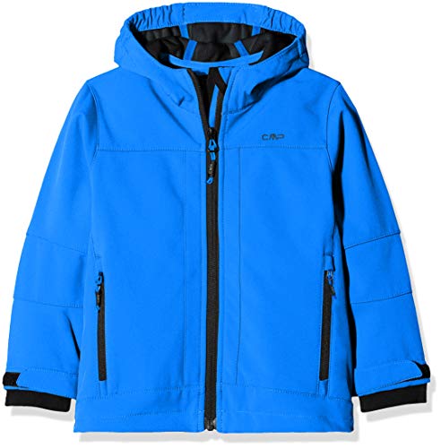 CMP Jungen Jacke Softshell, Cyano/Antracite, 140, 3A00094