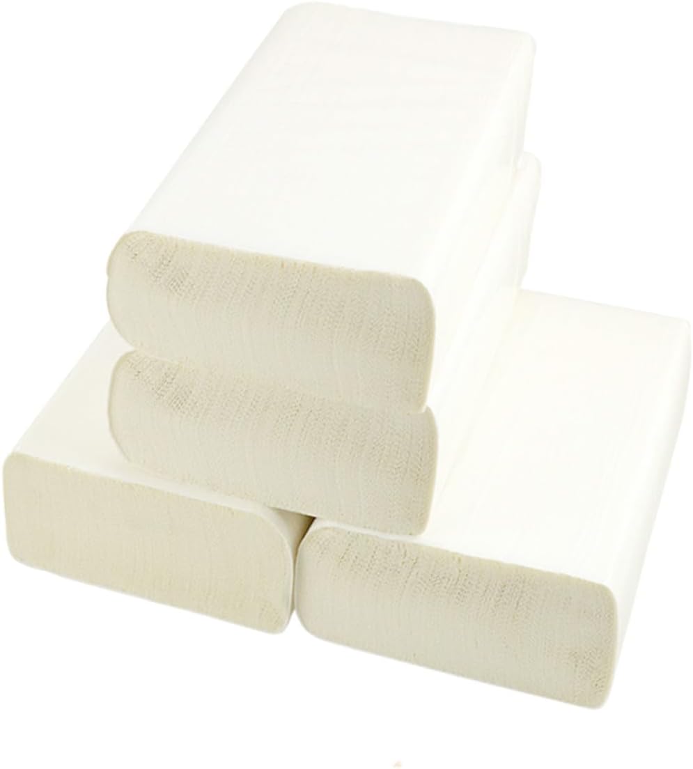 UPKOCH Thickened 4 Rolls Paper Towels Kitchen Oil-absorbing Wipe Hands Paper for Home Office Bathroom Use