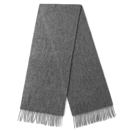 AMERICHAMP Men and Women Scarf Lambs Wool Cashmere Blend Midweight Cozy Soft Feel Winter