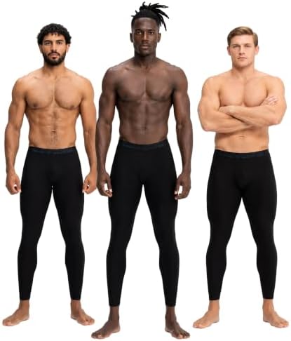 DEVOPS 2-3 Pack Men's Compression Pants Leggings Pocket or Non-Pocket