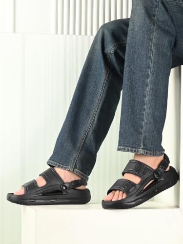 Image of DOCTOR HEALTH SUPER SOFT Men's Sports Sandals | Lightweight EVA Sandals with Back Strap | Anti-Skid Cushioned Comfort Outdoor Casual Walking Sandals