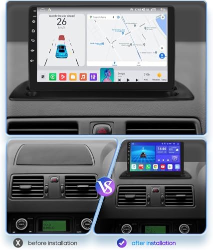 Radio GPS de 9 pulgadas con Android Auto y Carplay para Volvo XC90 2