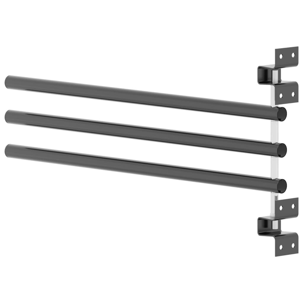 Mangloder - Supporto da parete per sella a 3 bracci, in ferro nero, supporto da parete per sella per cavalli, organizer, robusto, versatile per stalla, garage, fienile