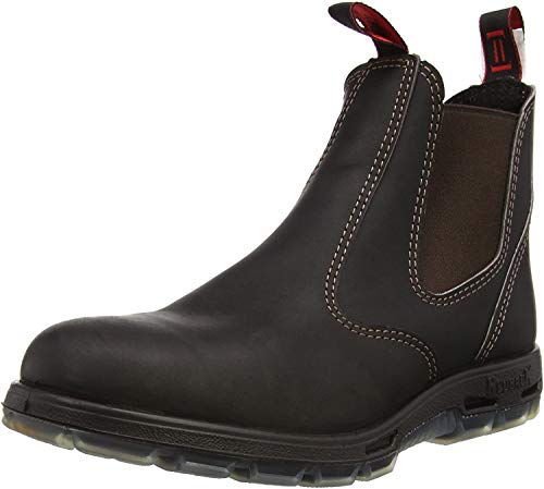RedbacK Men's Bobcat UBOK Dark Brown Elastic Sided Soft Toe Leather Work Boot (US9/AU8 Mens)2