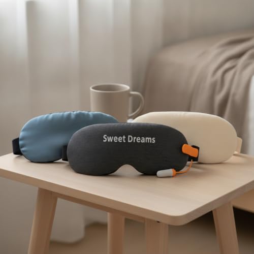 Aymzbd Masque Nuit Occultant et Sommeil avec Casque Anti Bruit pour Dormir Profondément – vue 2