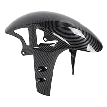 Aramox Motorcycle Front Fairing Mudguard, Mud Flap Cover Guard Carbon Fiber Style for YZF R1, R6, MT 10 with Easy Installation