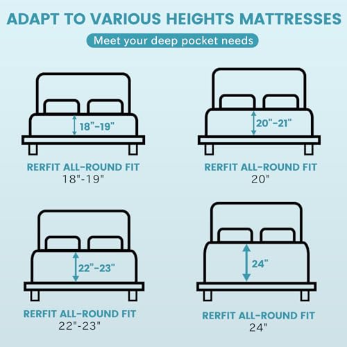 Bedlifes California King Sheet Set, Extra Deep Pocket 18-24 Inches, 1000Thread Count 100% Egyptian Cotton, Soft and Breathable 4-Piece,Black