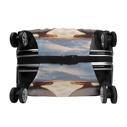 Housse de bagage Embracing Penguins M pour valise lavable