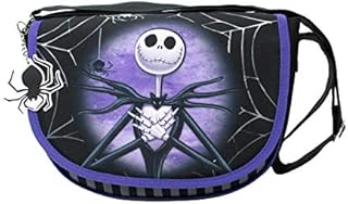 The Nightmare Before Christmas NBX Jack & Sally Black and Purple Shoulder Saddle Bag