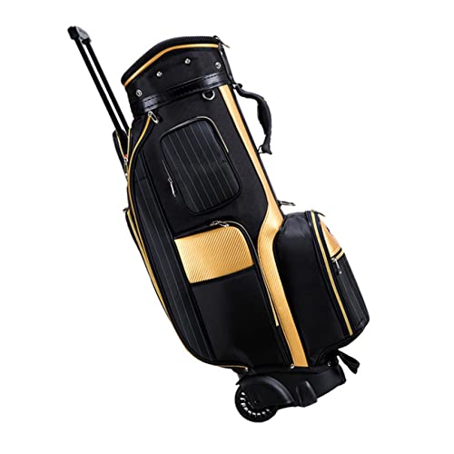 Torba golfowa z drążkiem i kółkami, lekka, wodoodporna, trwała tkanina, łatwa do czyszczenia