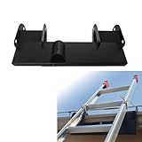 WujinJoy Gutter Guard Ladder Stabilizer, Non-Slip Ladder Helper for Gutters and Roof Access Safety, Adjustable Width Range Stabilizer-Ladder Helper, 1 Pack (Black)
