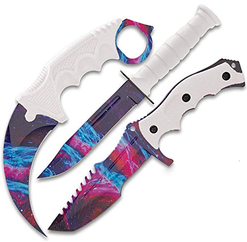 BLACK LEGION Triple Knife Set (White Galaxy)
