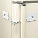 Cabinet Lock Kit, 2 x 3 in, White