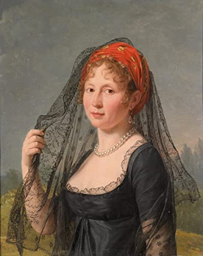 Toile Modern Peinture Portrait of a Lady Gérard 60x90 cm finition premium