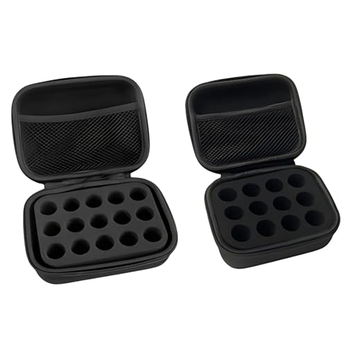 Funda de insulina portátil, 2 piezas, bolsa de viaje rígida, almacenamiento para viales de 10 ml, espuma, EVA negra, enfriador