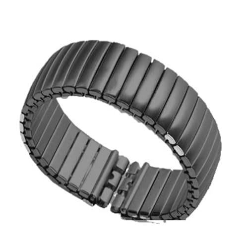[PLYYQZM] 17mm 20mm�X�v�����O�e�������x���g�BSwatch �ɍ��� �X�e�����X�e���x���g�ɓK�p(Black(Trapezoidal style),17mm)