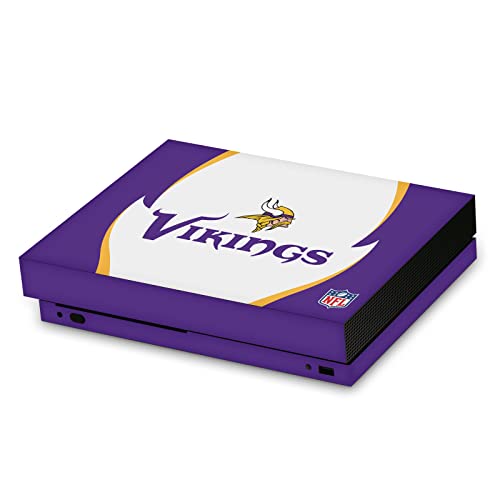 Skin Xbox One X de qualité supérieure : habillage vinyle aux détails latéraux NFL Vikings