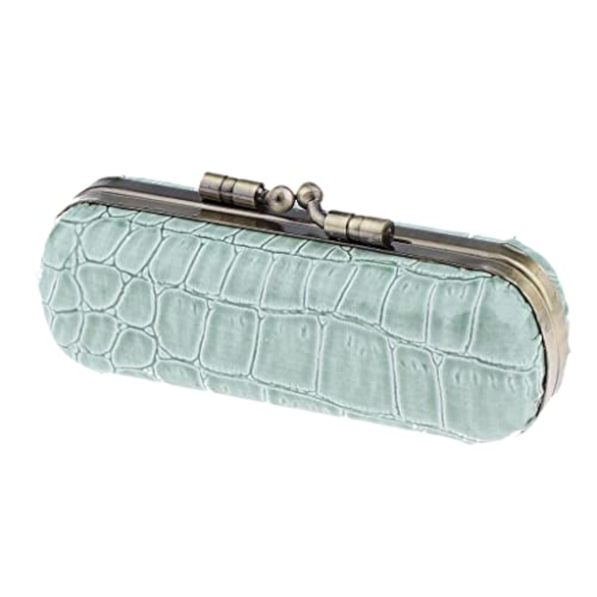Leather Lipstick Lip Gloss Case, Green