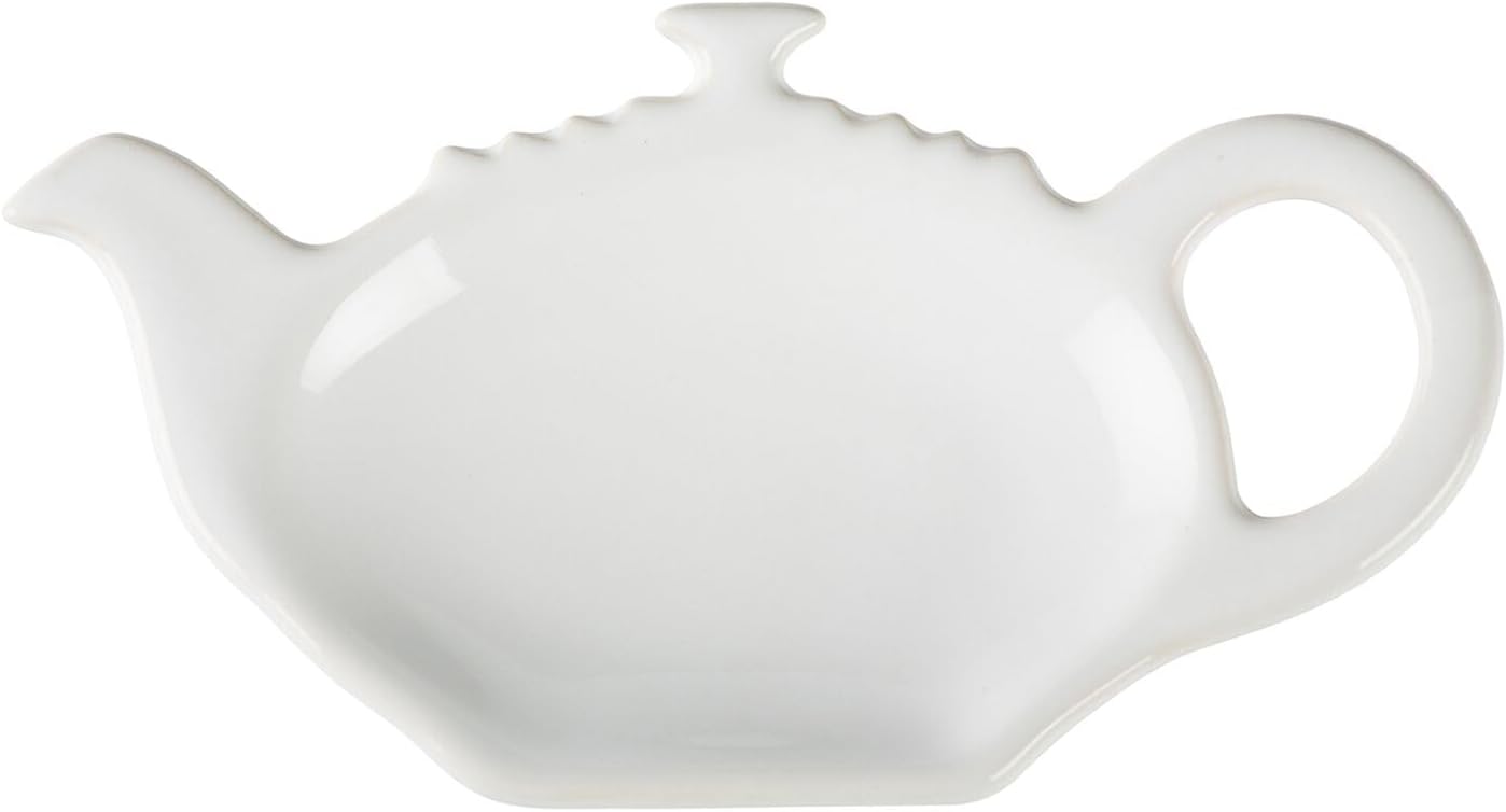 Le Creuset Stoneware Tea Bag Holder, 5", White