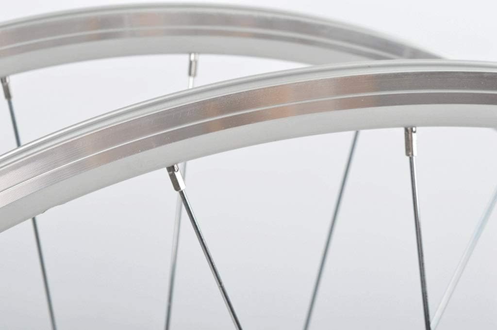 Amazon | 700c自転車ホイールセット 銀 C/Vリムブレーキ 7-11スピード