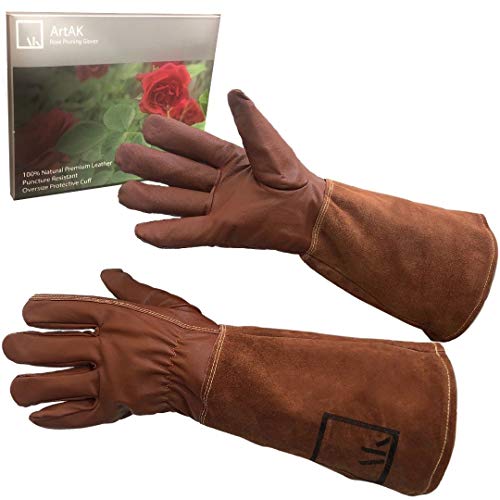 Rose Pruning Gloves, Leather Garden Gloves Long Gardening Gloves for Women and Men Rose Gloves Cut Proof Cowhide Suede Gauntlet Brown Garden Gloves Work Rose Gardening Gloves M Rose Pruning Gloves, Leather Garden Gloves Long Gardening Gloves for Women and Men Rose Gloves Cut Proof Cowhide Suede Gauntlet Brown Garden Gloves Work Rose Gardening Gloves M
