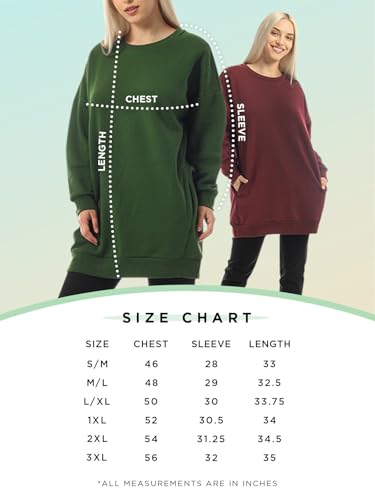 Design By Olivia Women'S Casual Oversized Loose Fit V-Neck Fleece Pullover Sweatshirts Tunic Fall Outfits S thumb #6