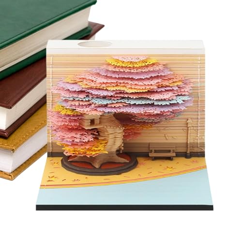 Calendrier 3D 2026 bloc-notes sculpture arbre d'art pour loisirs créatifs