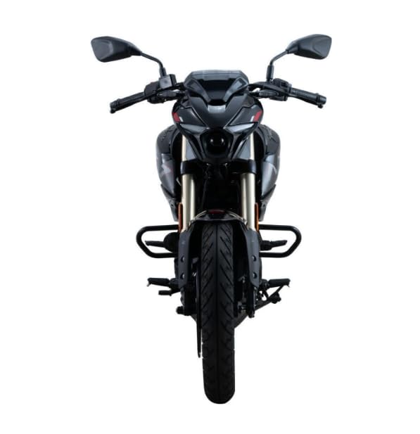 Image of Bajaj Pulsar N160 Twin Disc Single Channel Single Seat Motorcycle /Motorbike - Ebony Blck - Ex-Showroom