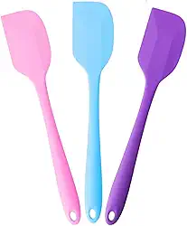 SYMEON Kit 3 Espátulas De Silicone Multiuso Resistência ao calor Antiaderente Durabilidade Prática Simples