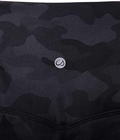 CRZ YOGA Damskie legginsy sportowe do jogi, wysoka talia, sportowe legginsy fitness - Naked Feeling Soft - 25 cm