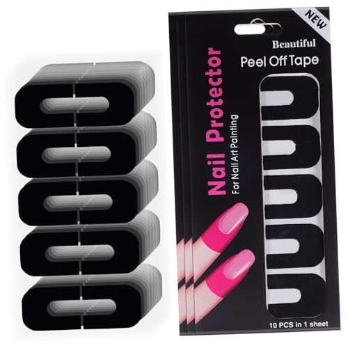 Healeved 100sheets Nail Repair Protection Gel Nail Protectors Stickers Easy to Use Salon Beauty Shop